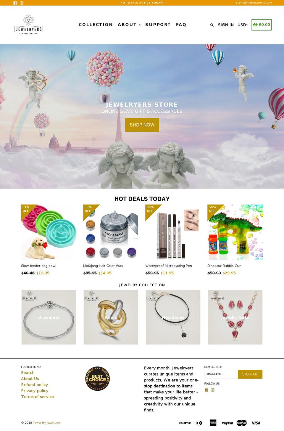 jewelryers.com — Shopify storefront screenshot