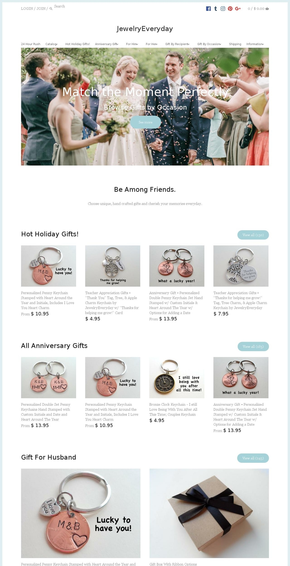 jewelryeveryday.com shopify website screenshot