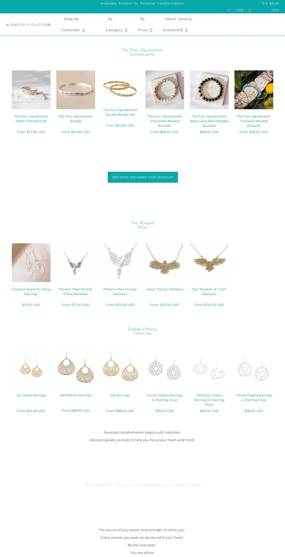 jewelryevolution8.com — Shopify storefront screenshot
