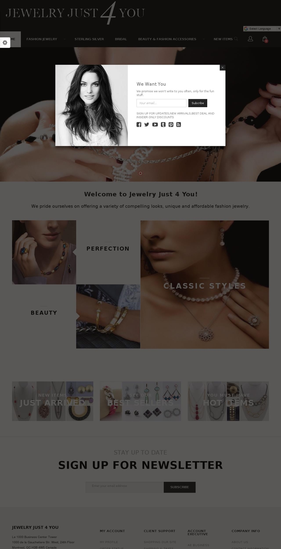 jewelryjust4you.com shopify website screenshot