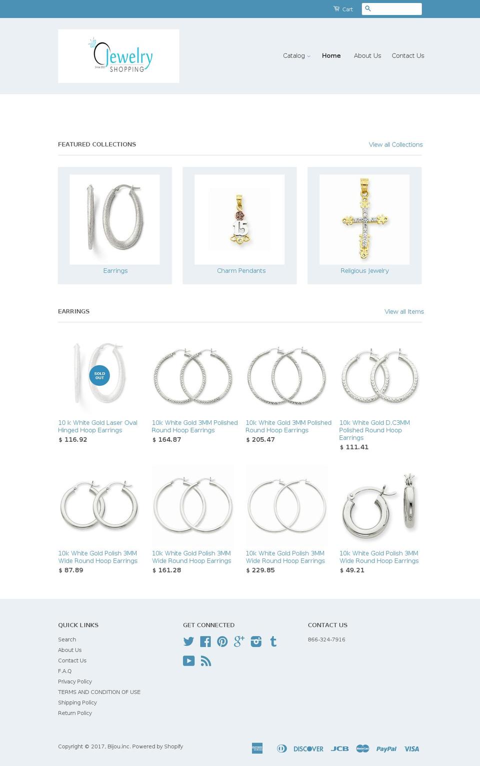 jewelryonlineshopping.com shopify website screenshot