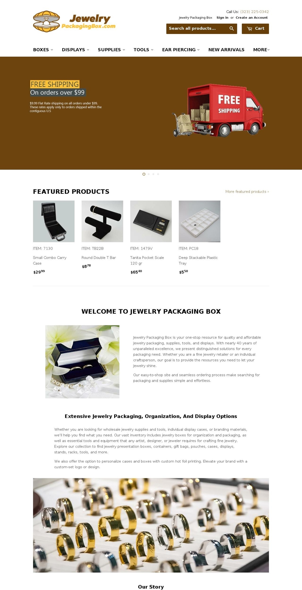 jewelrypackagingbox.org shopify website screenshot