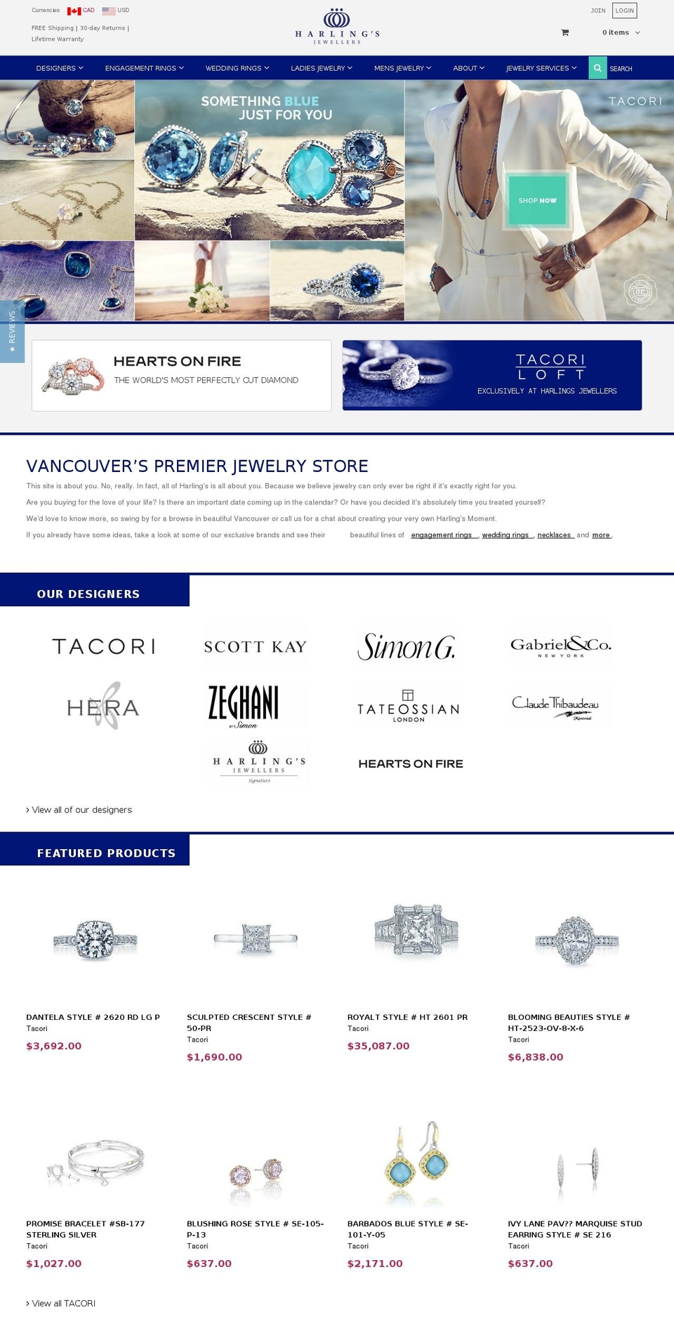 Version 1.5 TL Merger Shopify theme site example jewelryrings.ca