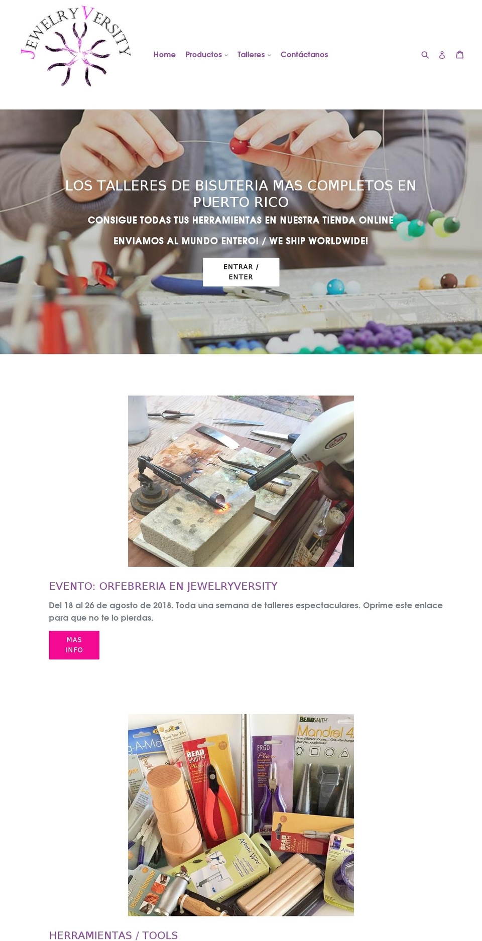 jewelryversity.com — Shopify storefront screenshot