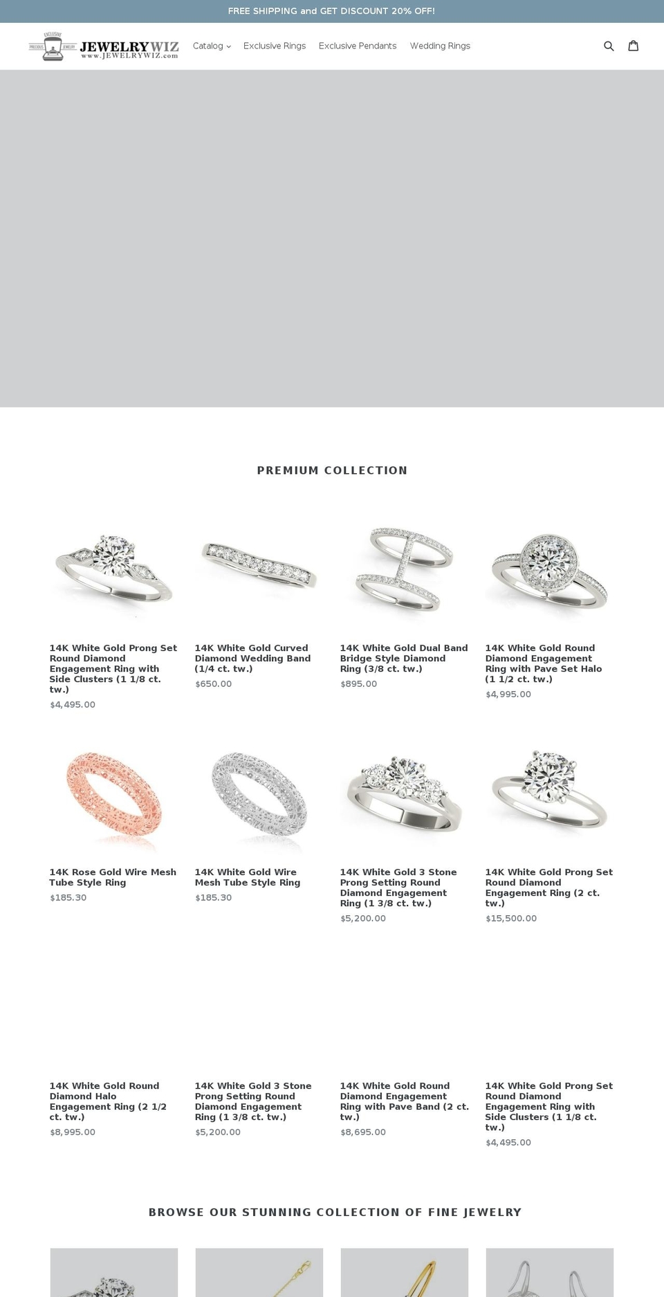 jewelrywiz.com — Shopify storefront screenshot