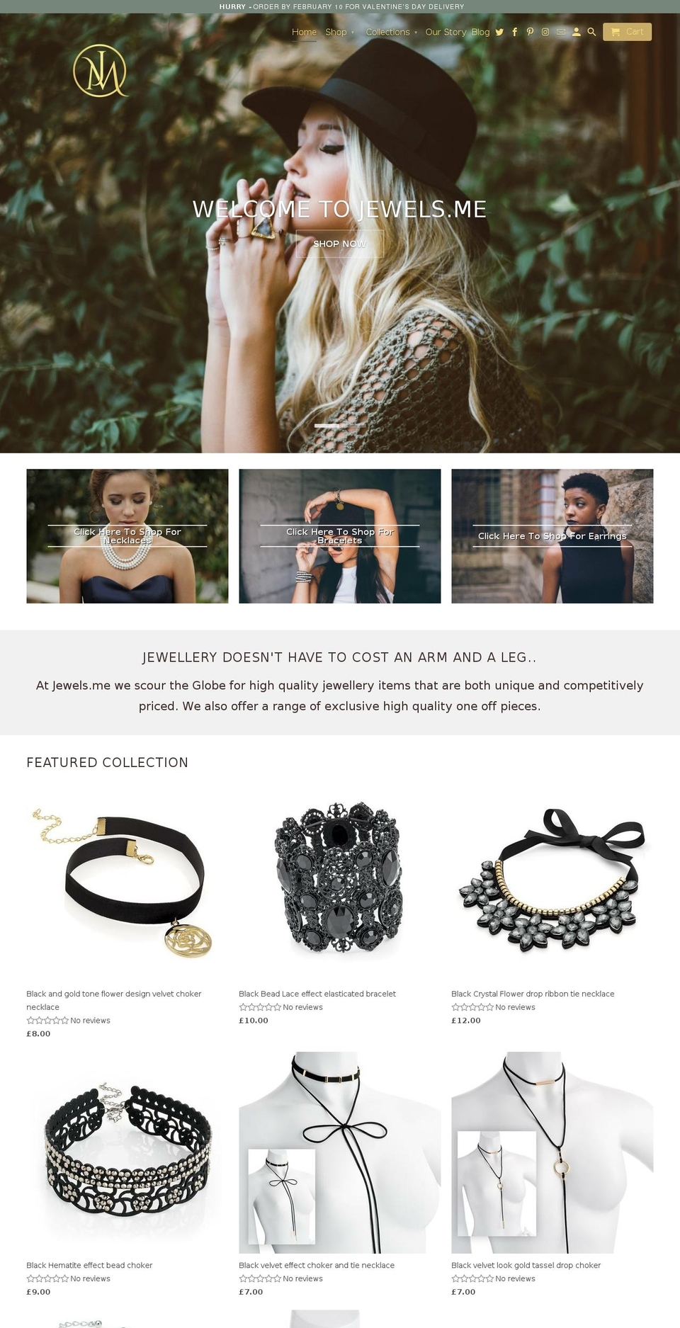 jewels.me shopify website screenshot