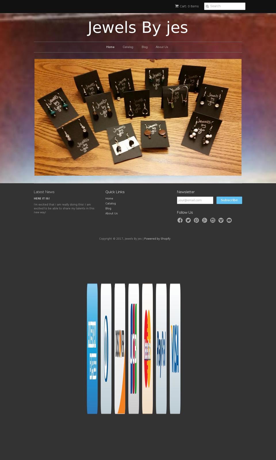 jewelsbyjes.com shopify website screenshot