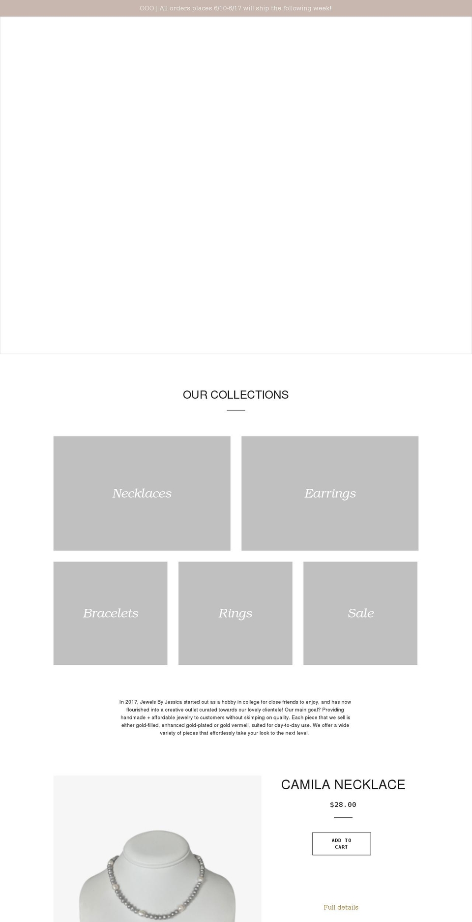jewelsbyjessica.net shopify website screenshot