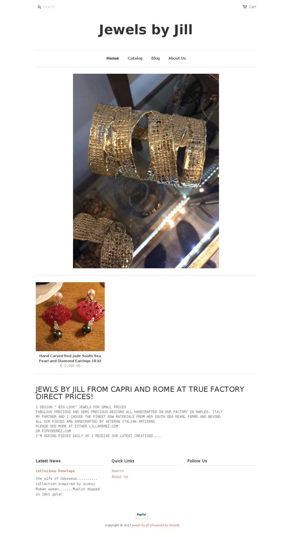 jewelsbyjillgoodman.com shopify website screenshot