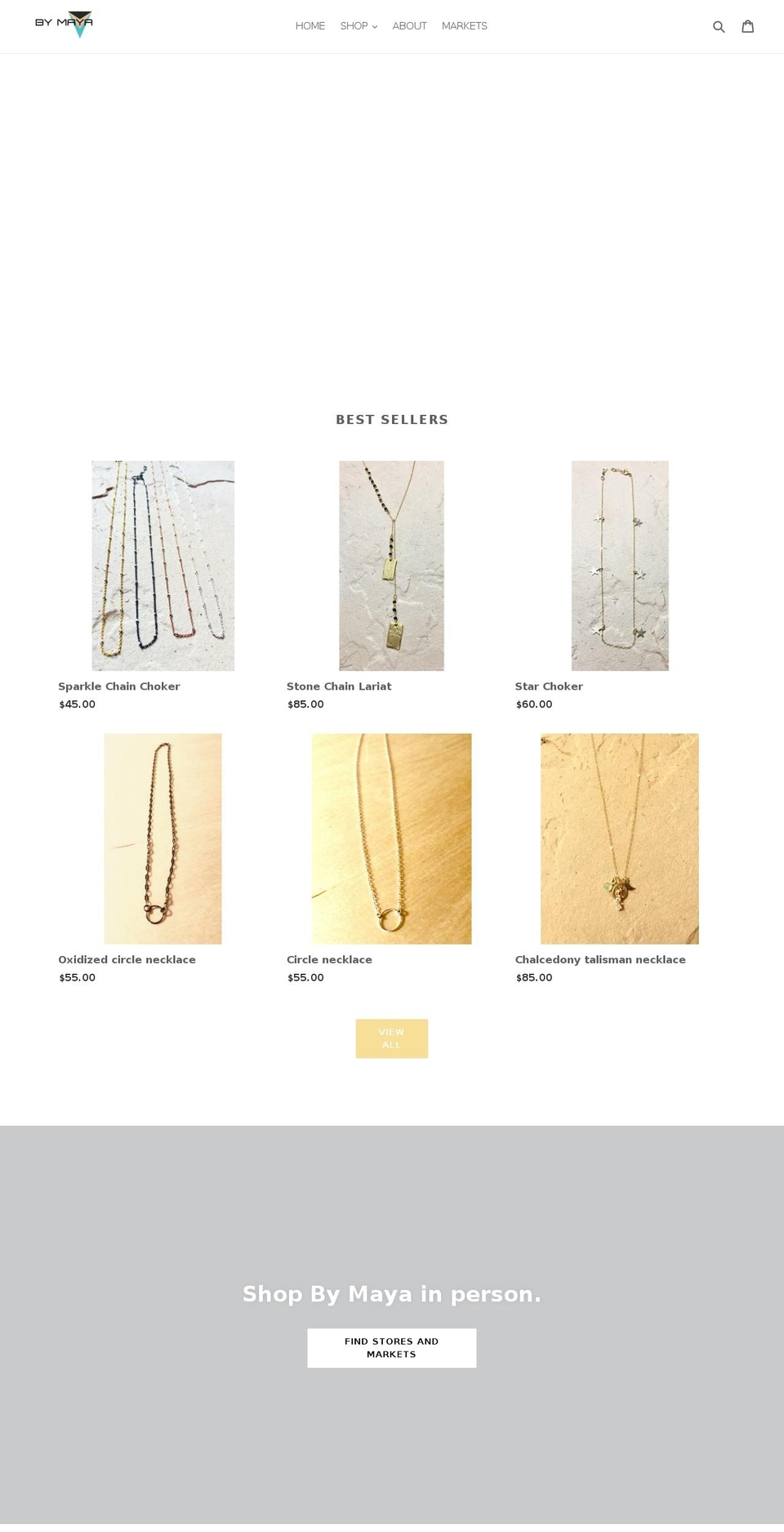 jewelsbymaya.com — Shopify storefront screenshot