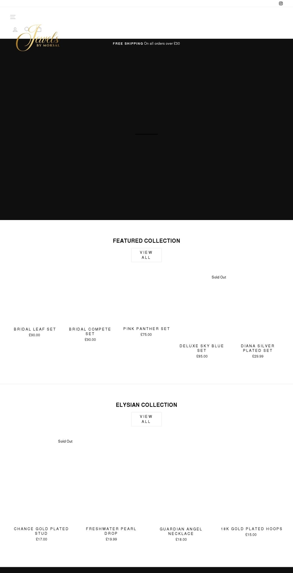 jewelsbymorsal.com shopify website screenshot