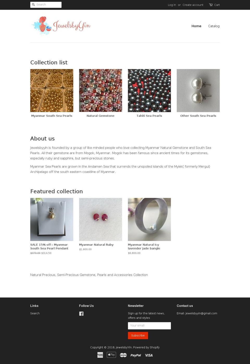 jewelsbyyin.com — Shopify storefront screenshot