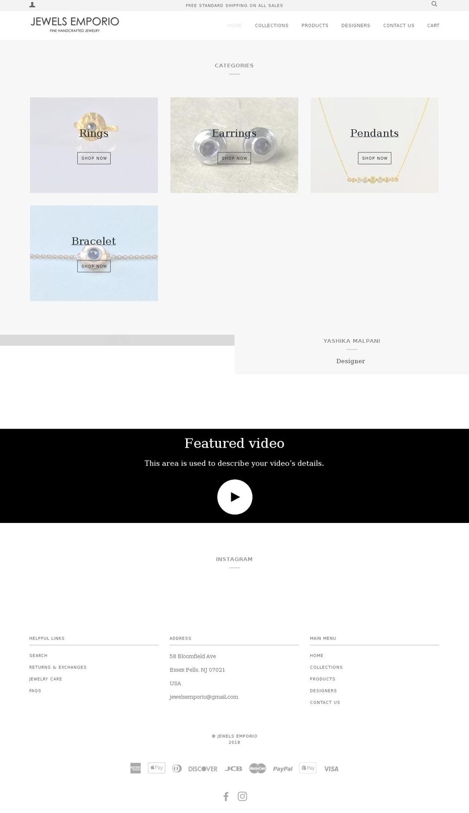 jewelsemporio.com — Shopify storefront screenshot