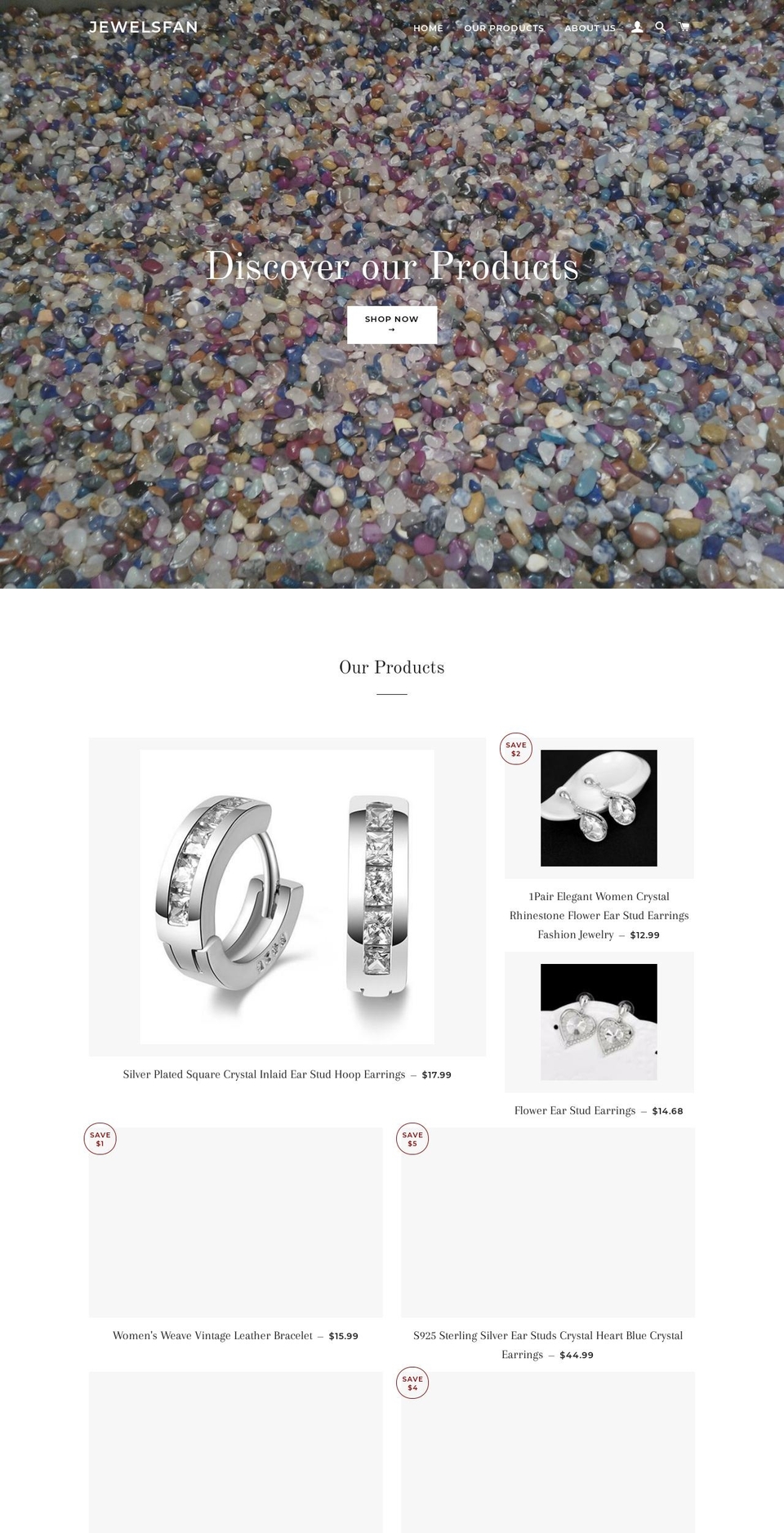 jewelsfan.com shopify website screenshot