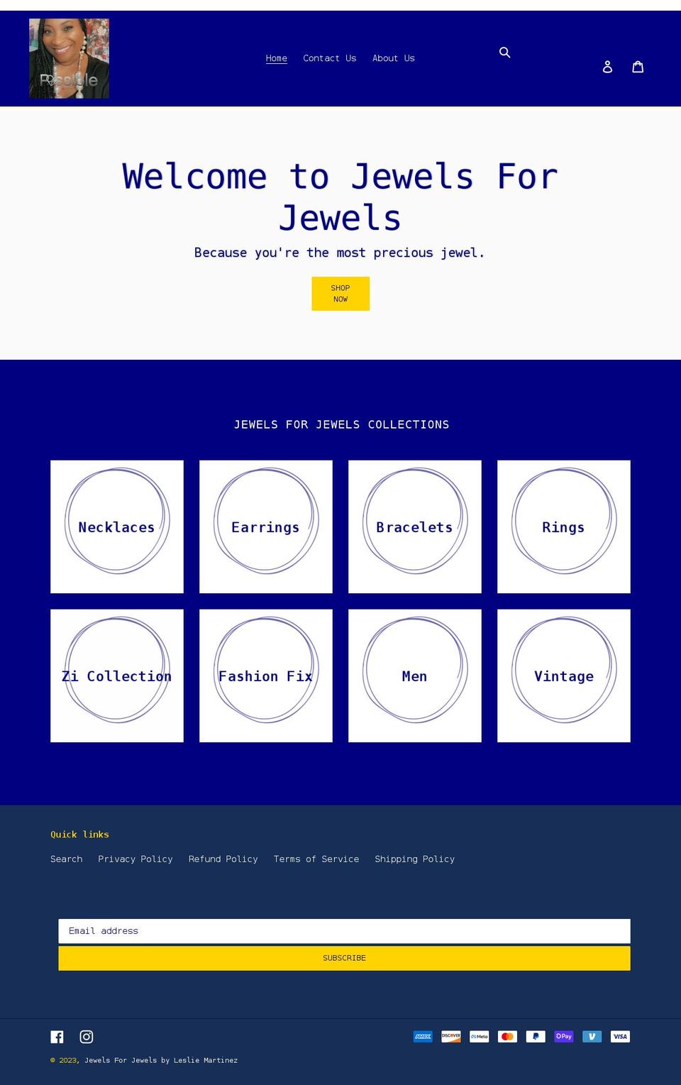 jewelsforjewels.shop shopify website screenshot