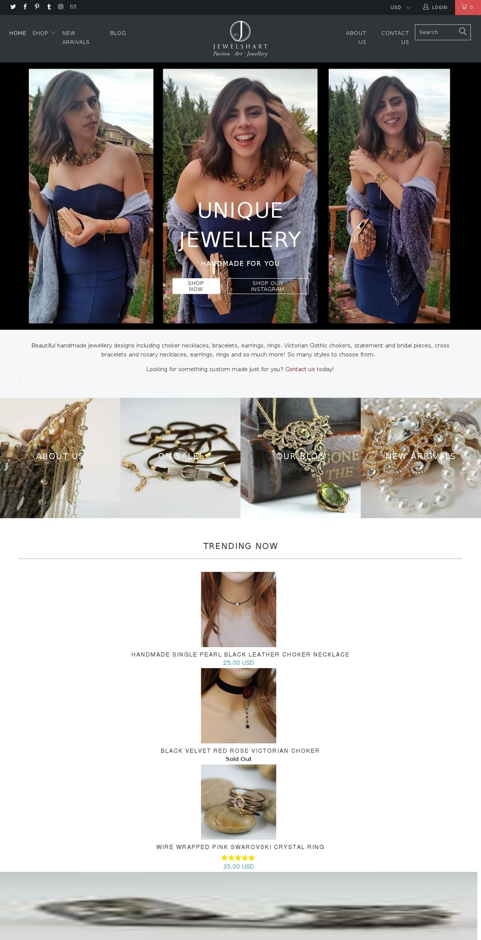 jewelshart.com shopify website screenshot