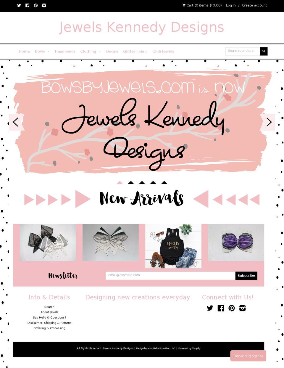 jewelskennedydesigns.com shopify website screenshot