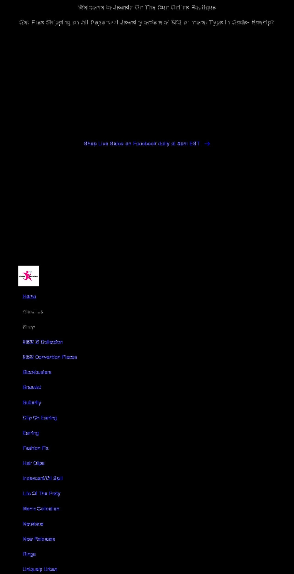jewelsontherun7.com shopify website screenshot