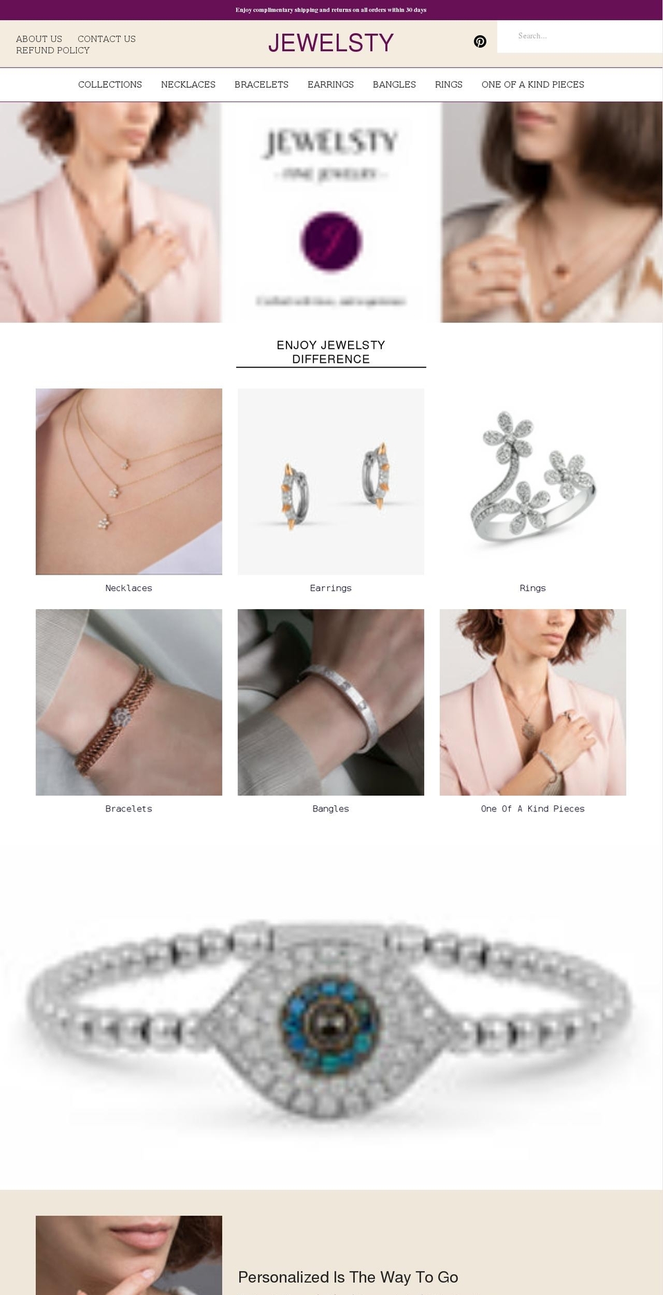 jewelsty.com shopify website screenshot
