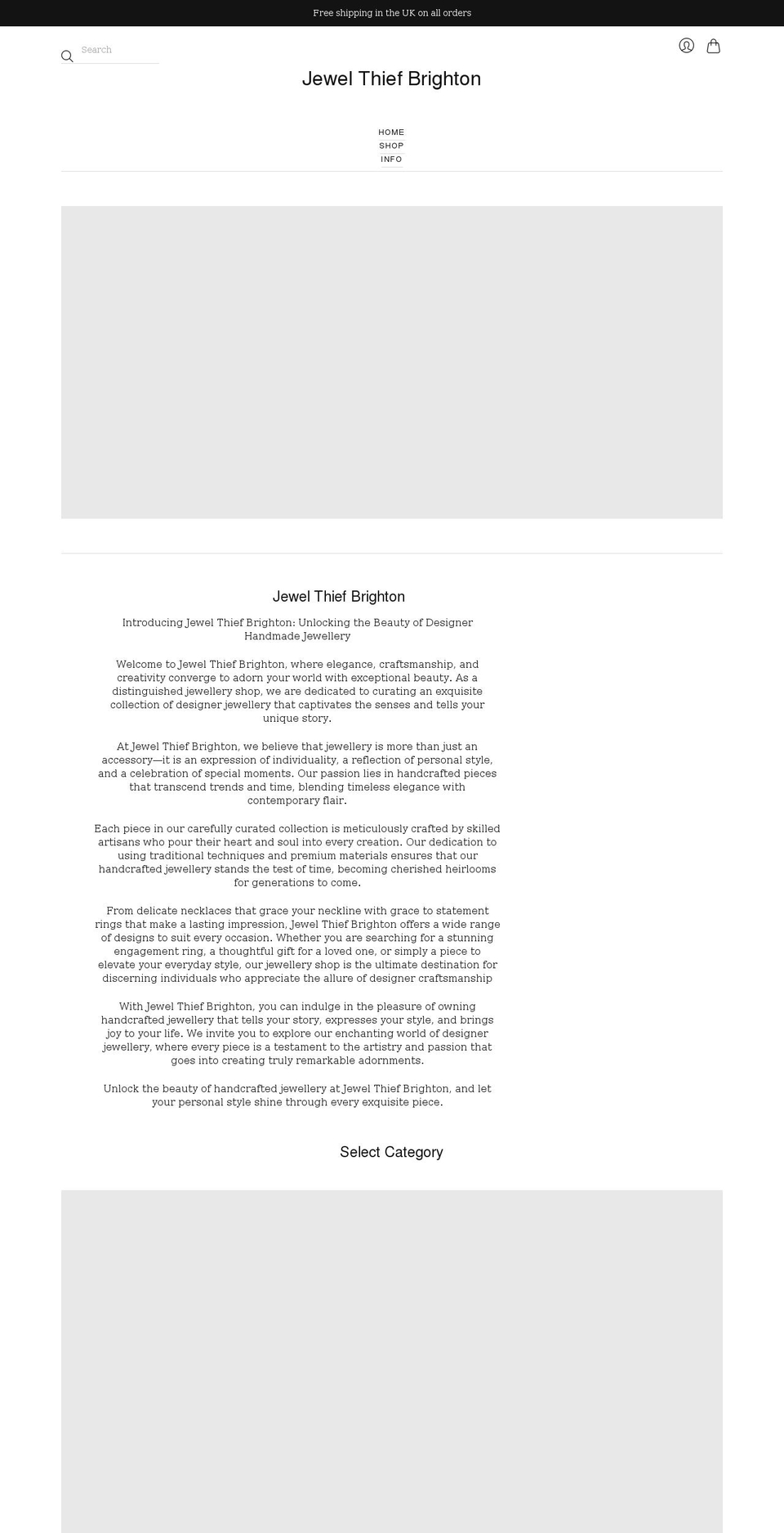 jewelthiefbrighton.com shopify website screenshot
