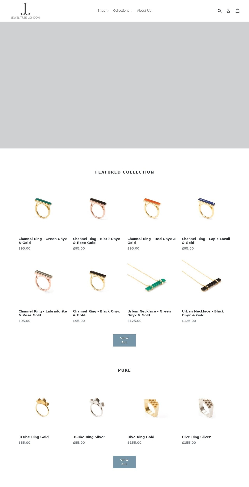 jeweltreelondon.com shopify website screenshot