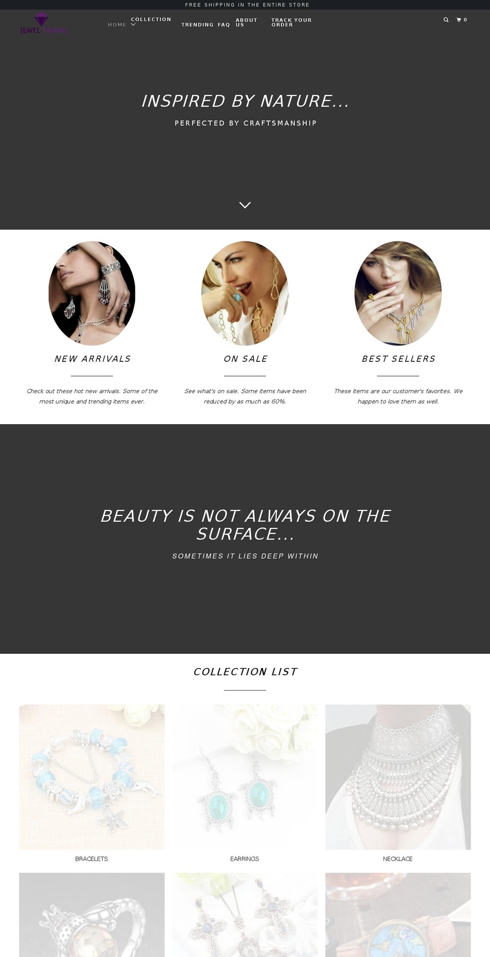 jeweltrunk.com — Shopify storefront screenshot