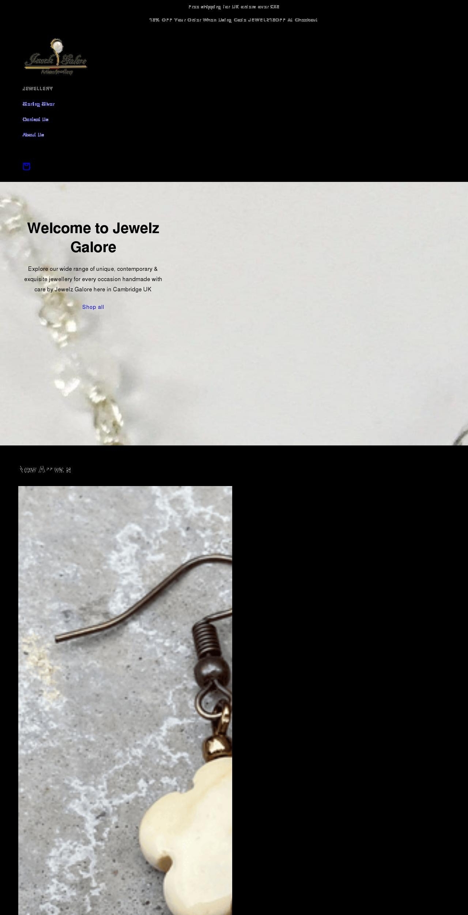 Copy of Debut+YOTPO Shopify theme site example jewelzgalore.com