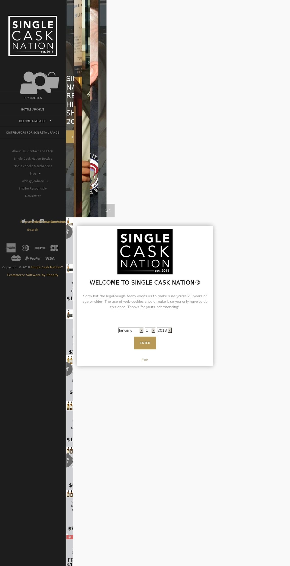 jewishwhiskycompany.com — Shopify storefront screenshot
