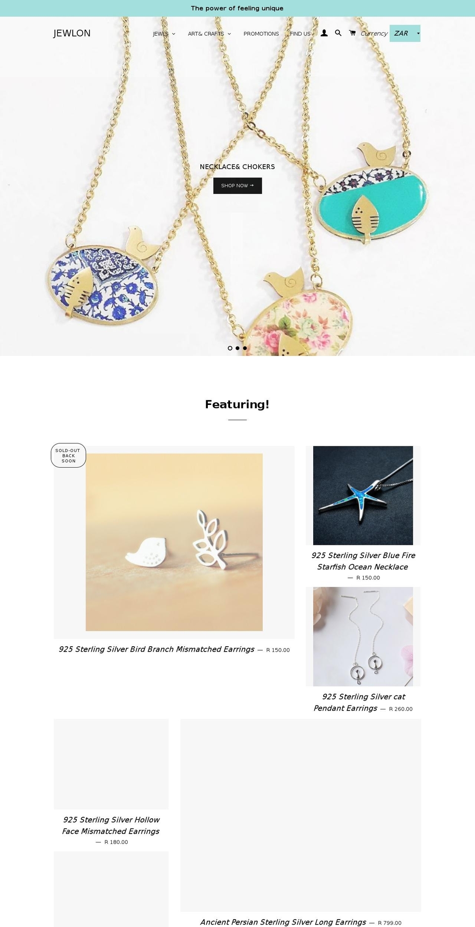 jewlon.com — Shopify storefront screenshot