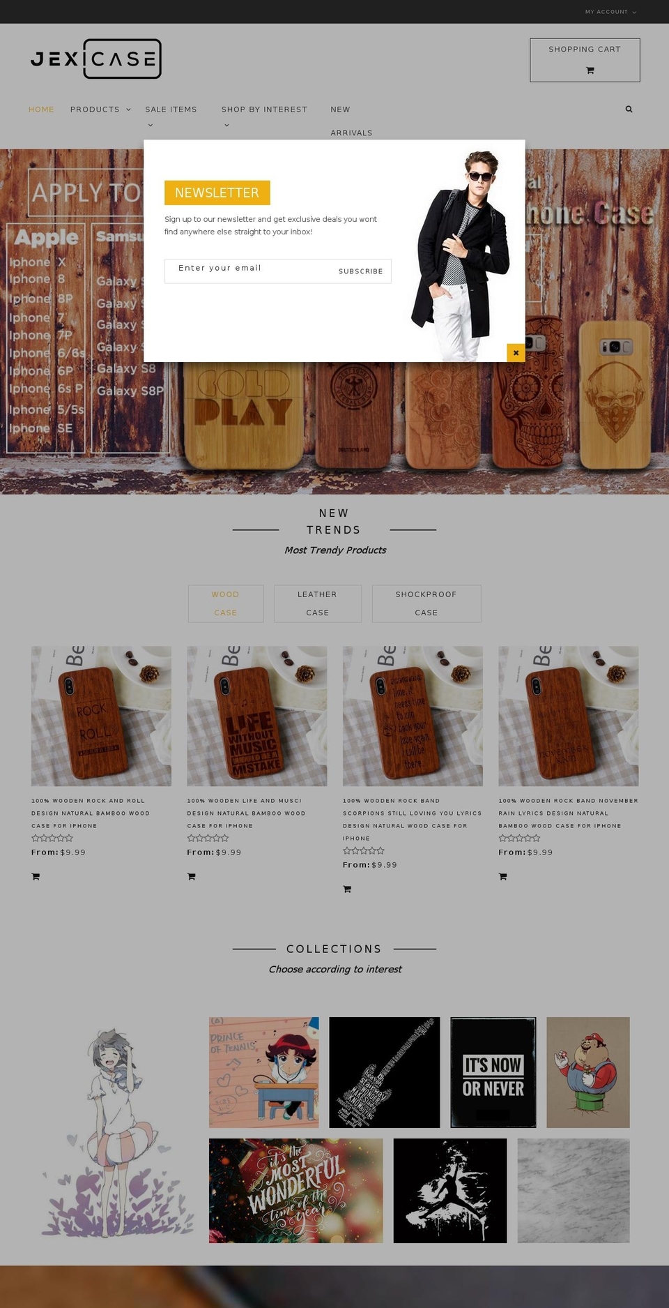 bazien-layout-4 Shopify theme site example jexicase.com