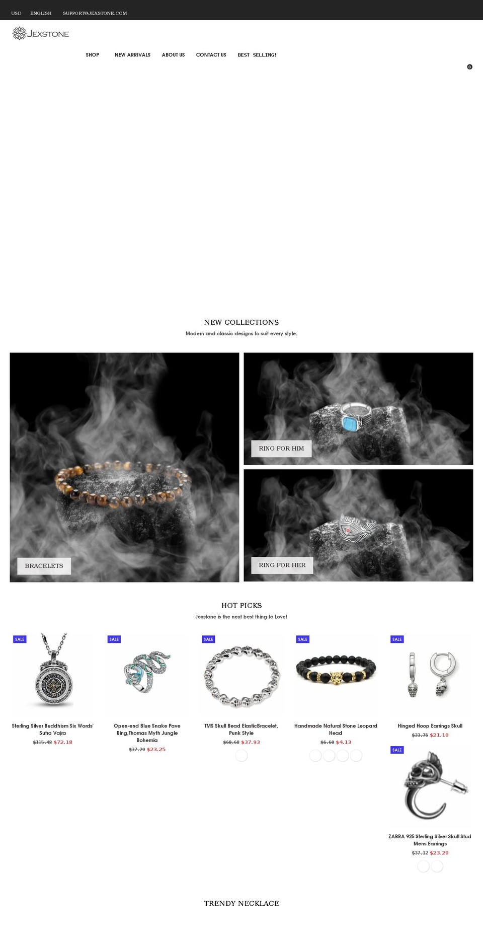 jexstone.com shopify website screenshot