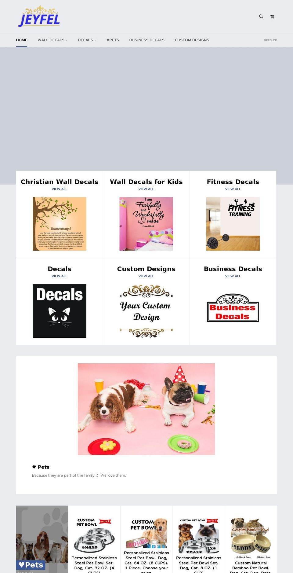 jeyfel.com shopify website screenshot