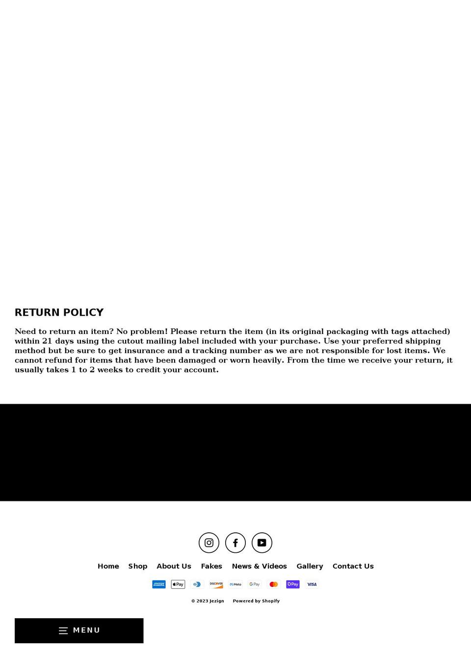 jezign.net shopify website screenshot