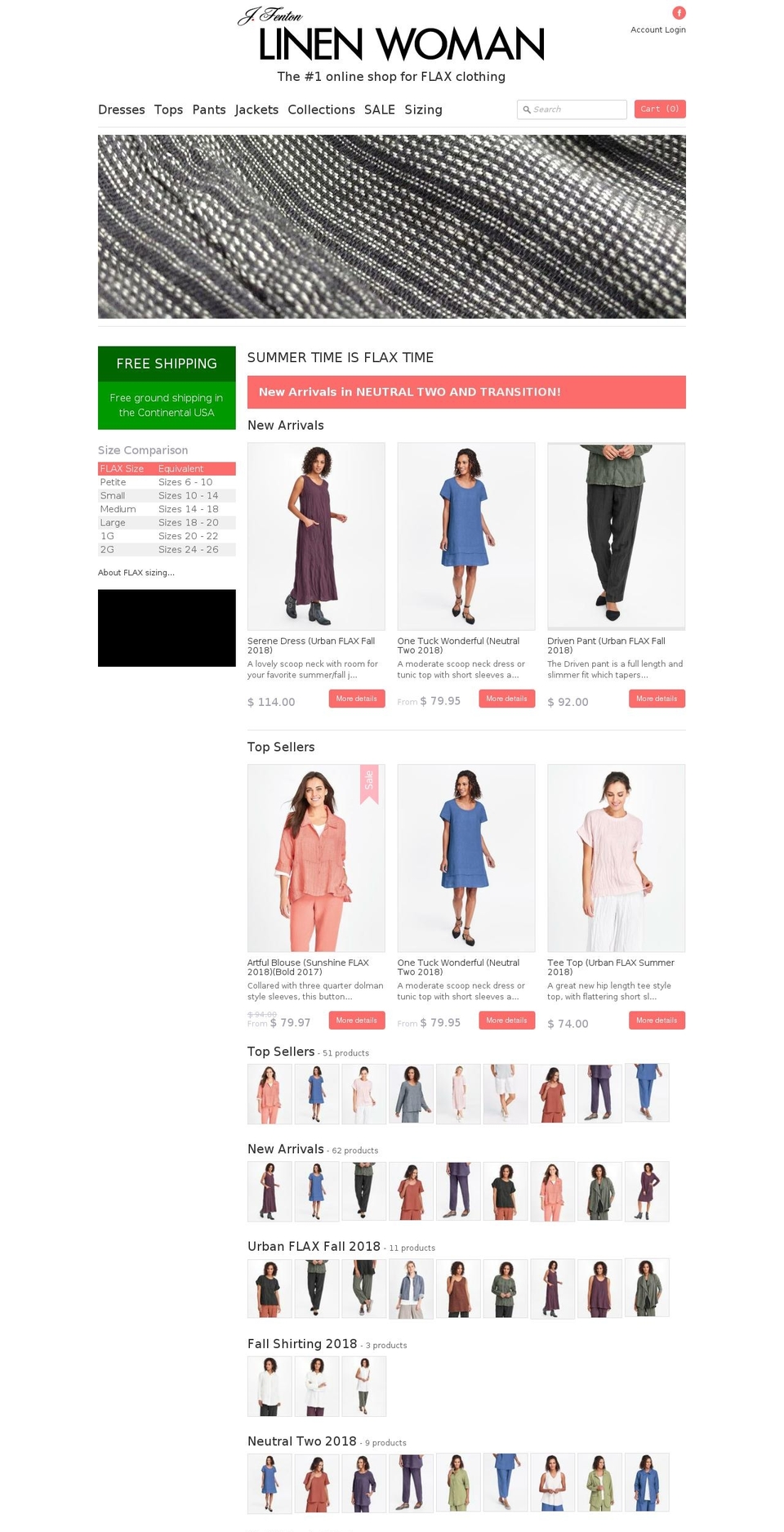 jfenton.com — Shopify storefront screenshot