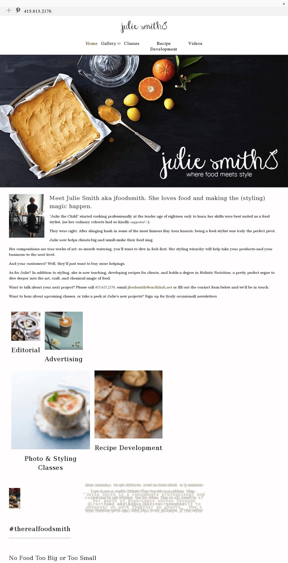 jfoodsmith.com shopify website screenshot