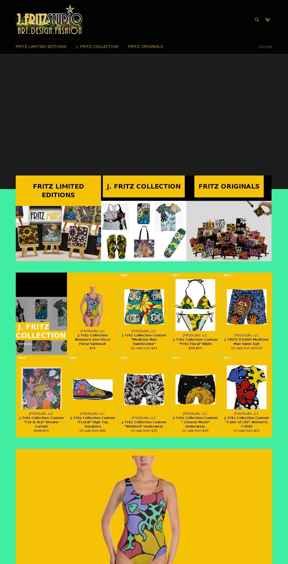 jfritzstudio.com — Shopify storefront screenshot