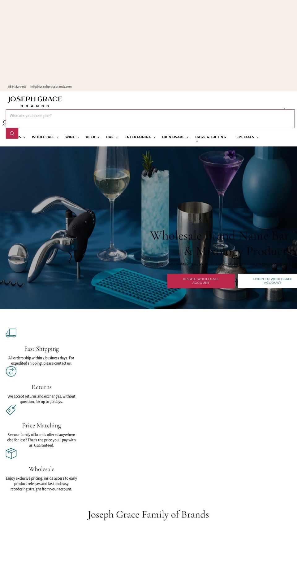 jgbrandsshop.com shopify website screenshot