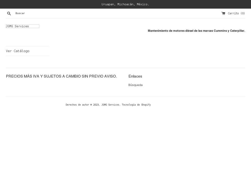 jgmgservices.com shopify website screenshot