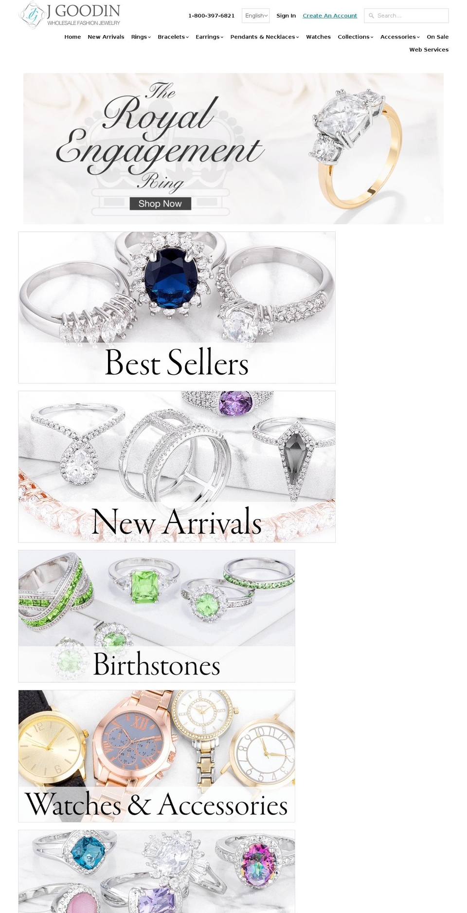 jgoodinjewelry.com — Shopify storefront screenshot