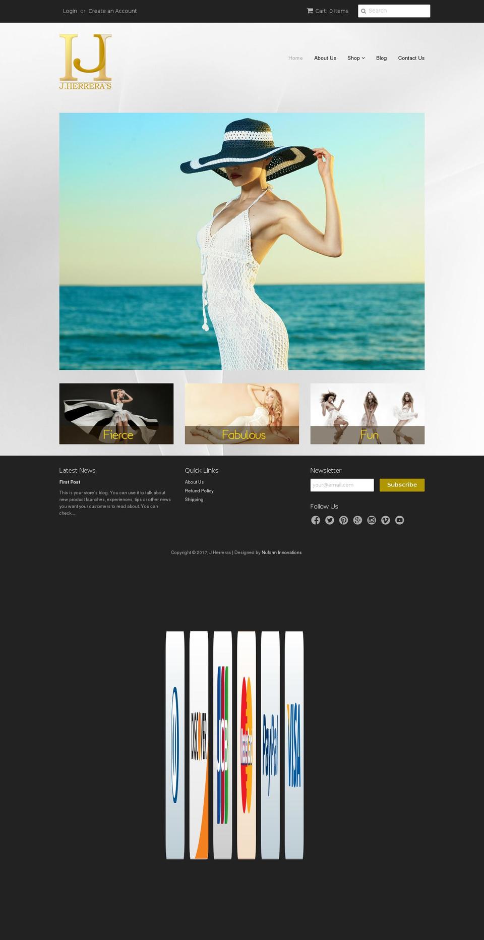 jherreras.com shopify website screenshot