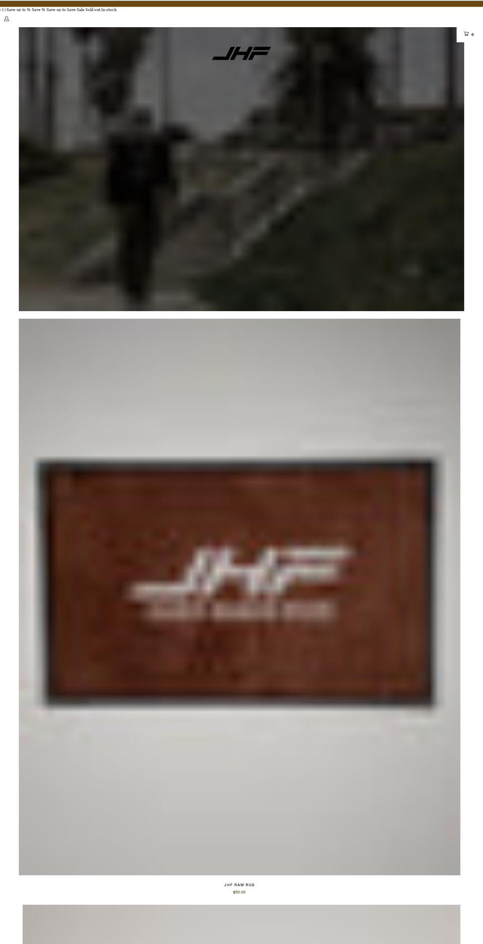 jhfstore.com shopify website screenshot
