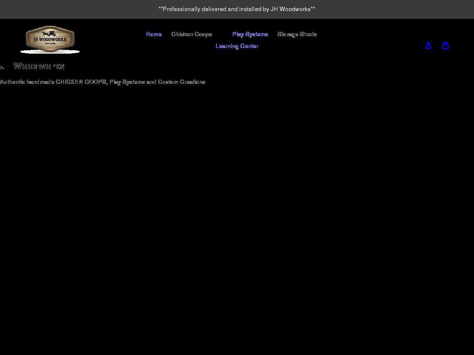 jhwoodworks.com shopify website screenshot