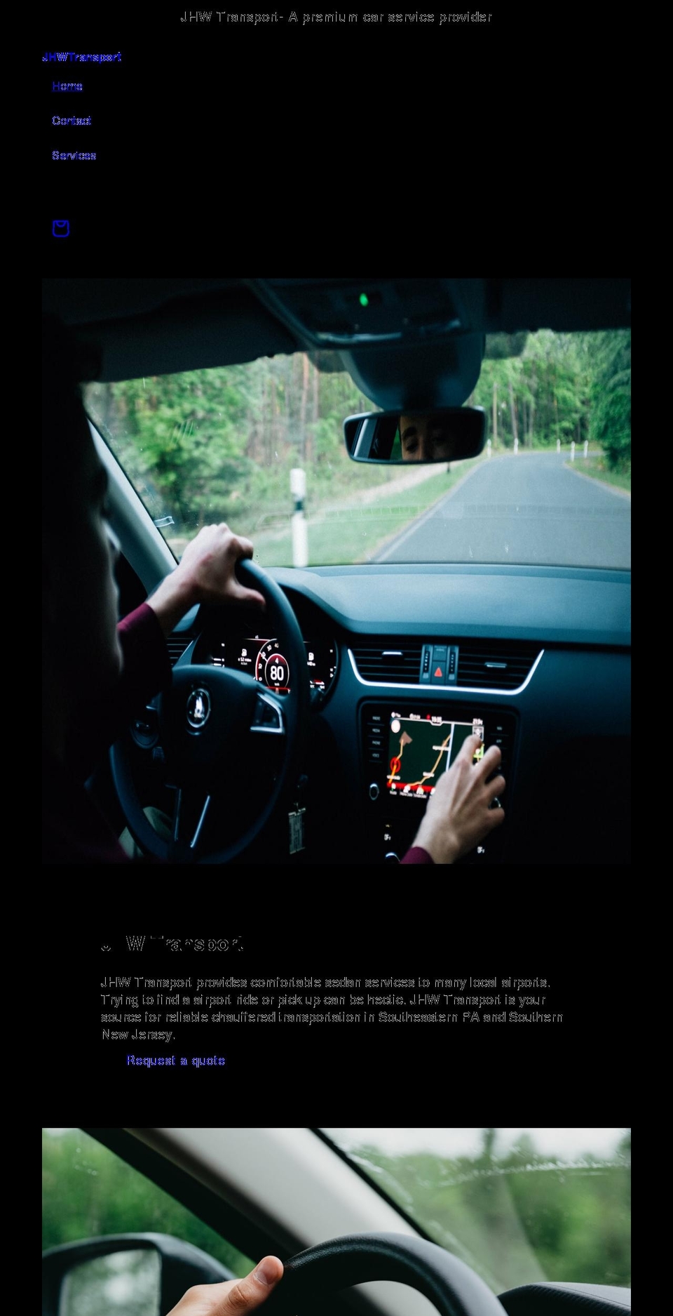 jhwtransport.com shopify website screenshot