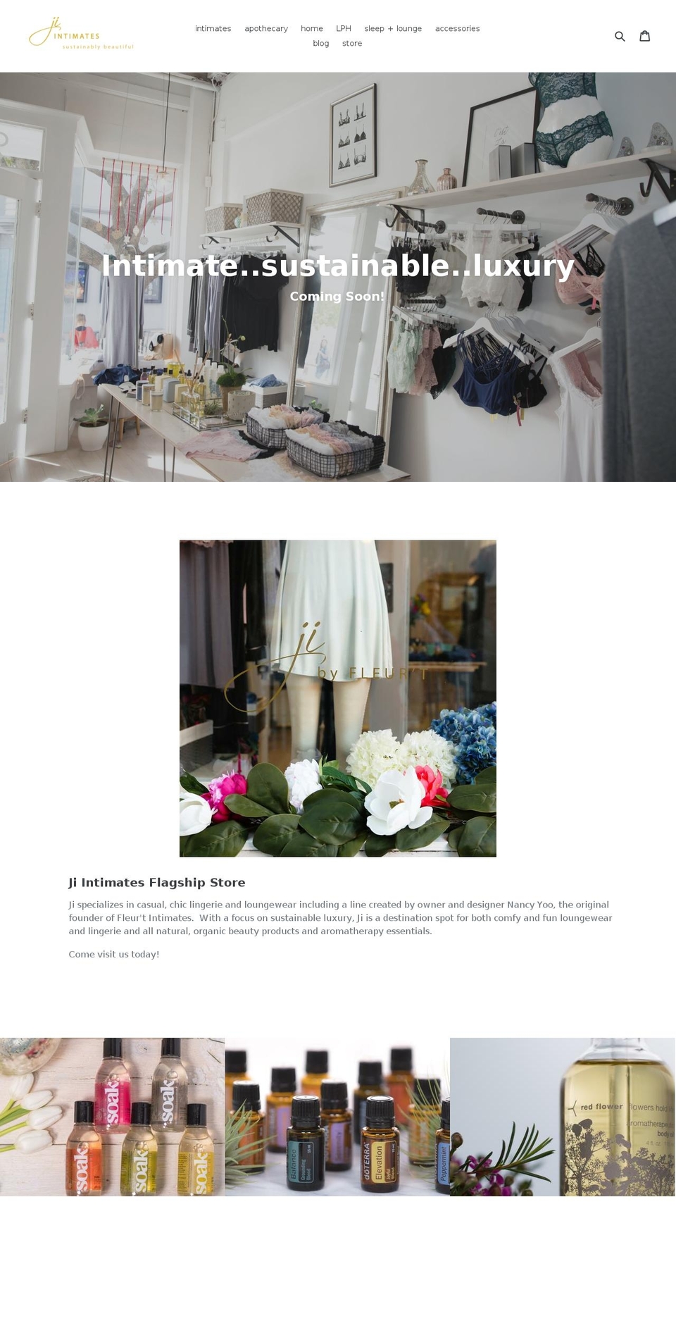 ji-intimates.com — Shopify storefront screenshot
