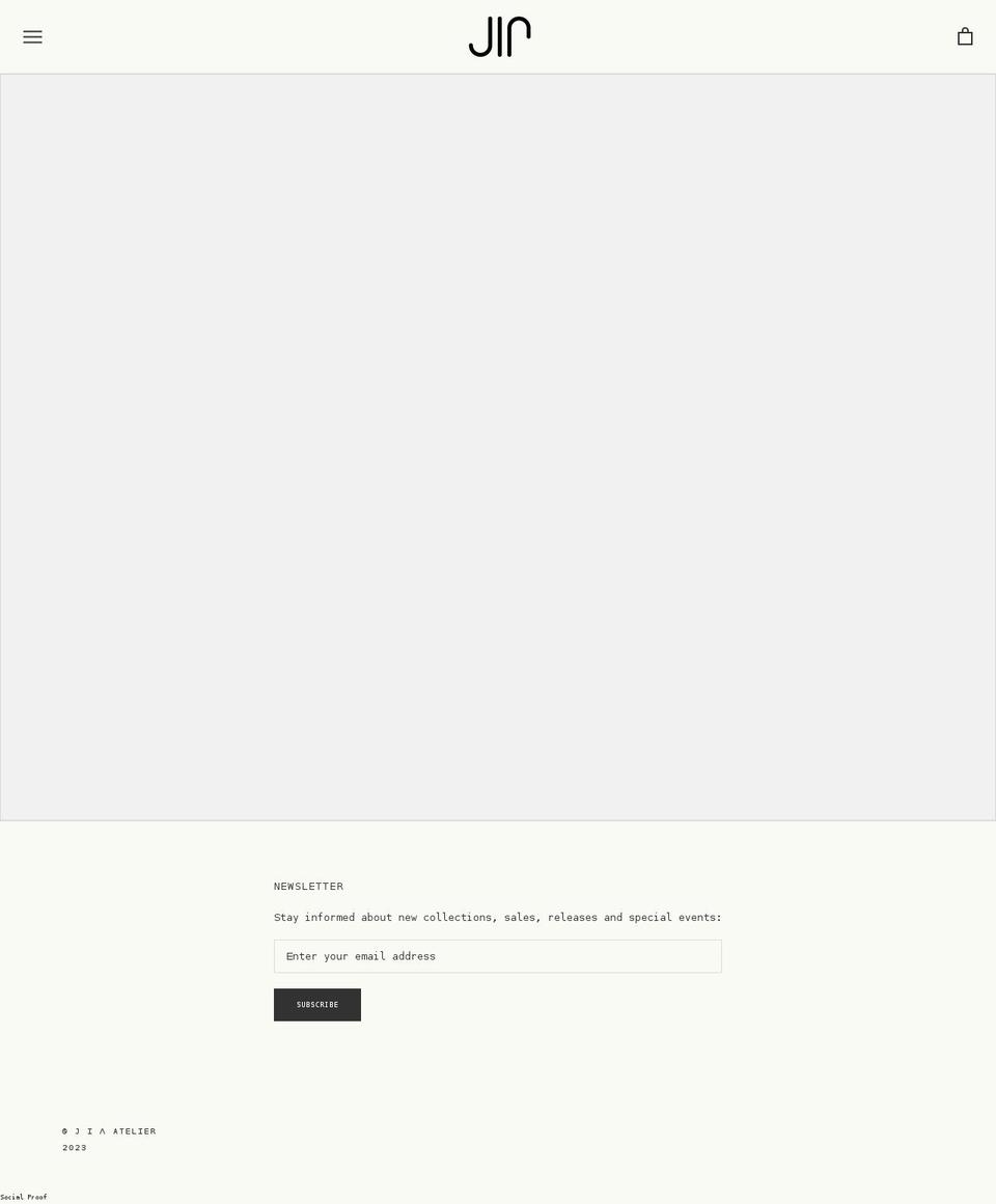 jia-atelier.com shopify website screenshot