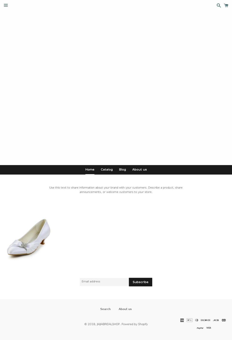 jiajiawedding.com — Shopify storefront screenshot