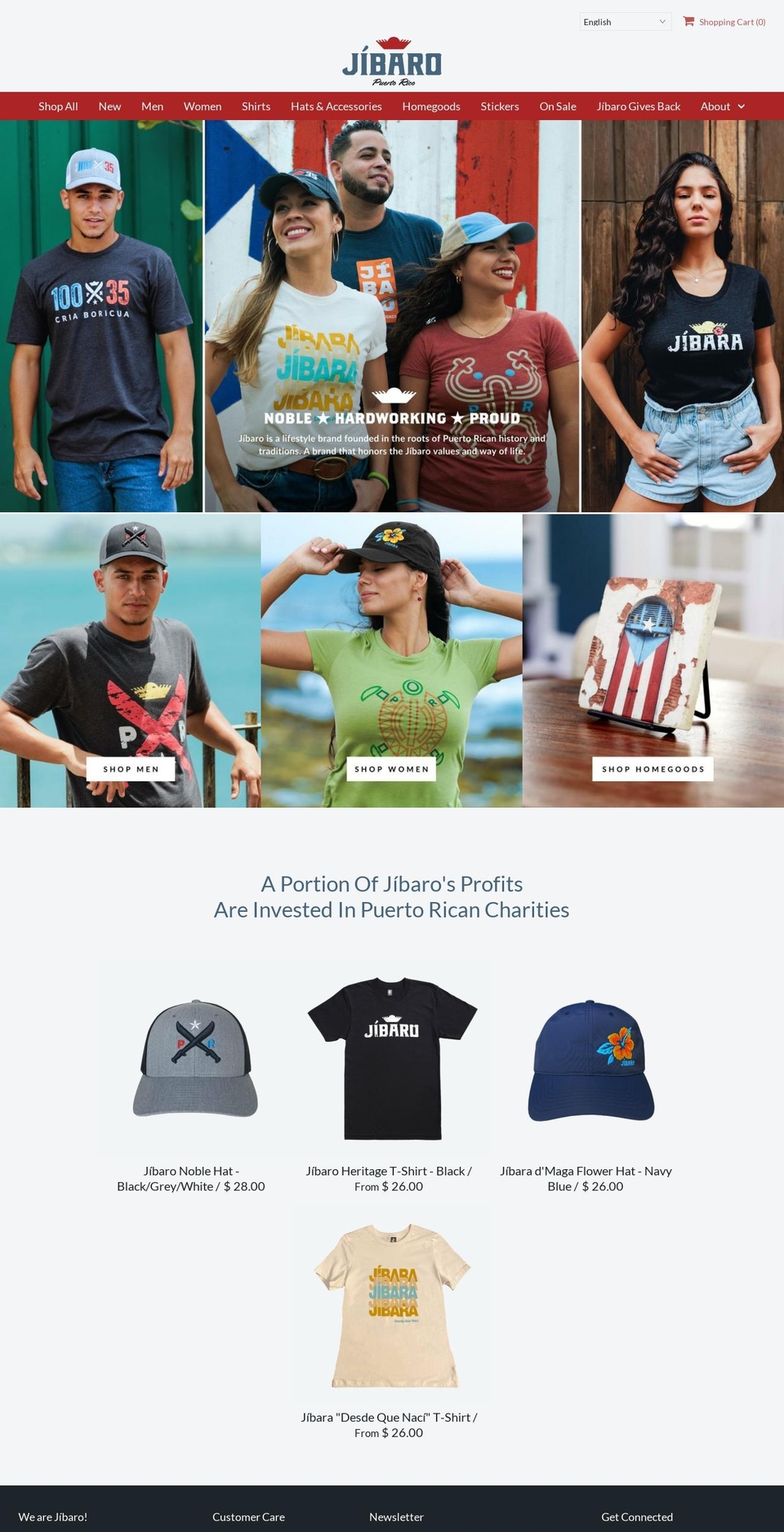 jibaropr.com shopify website screenshot