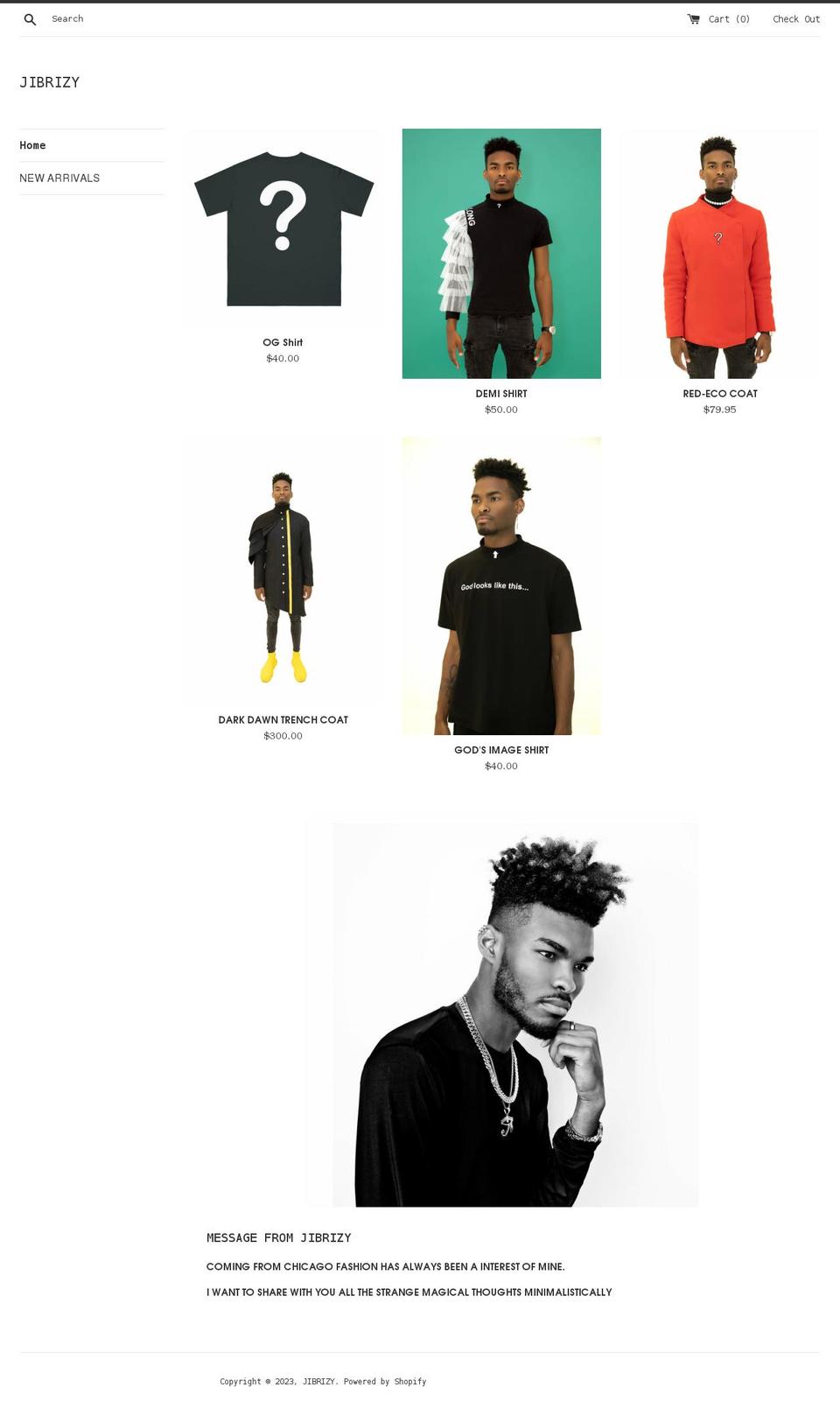 jibrizy.com shopify website screenshot