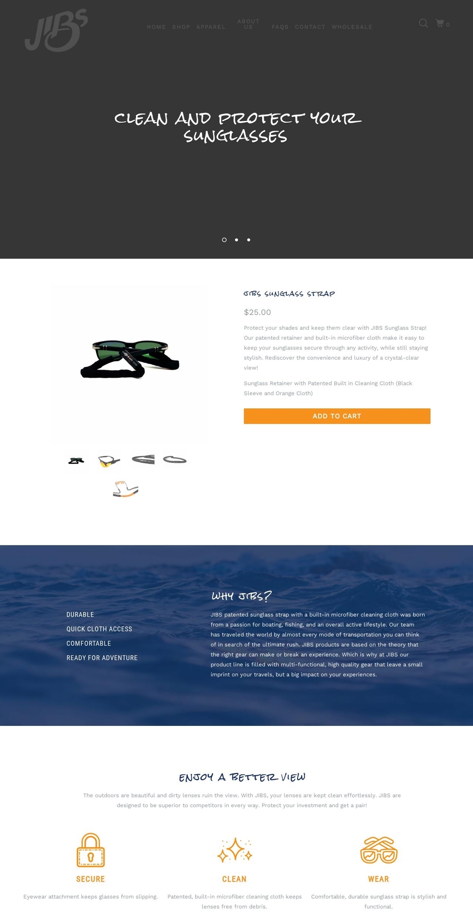 jibs.co shopify website screenshot