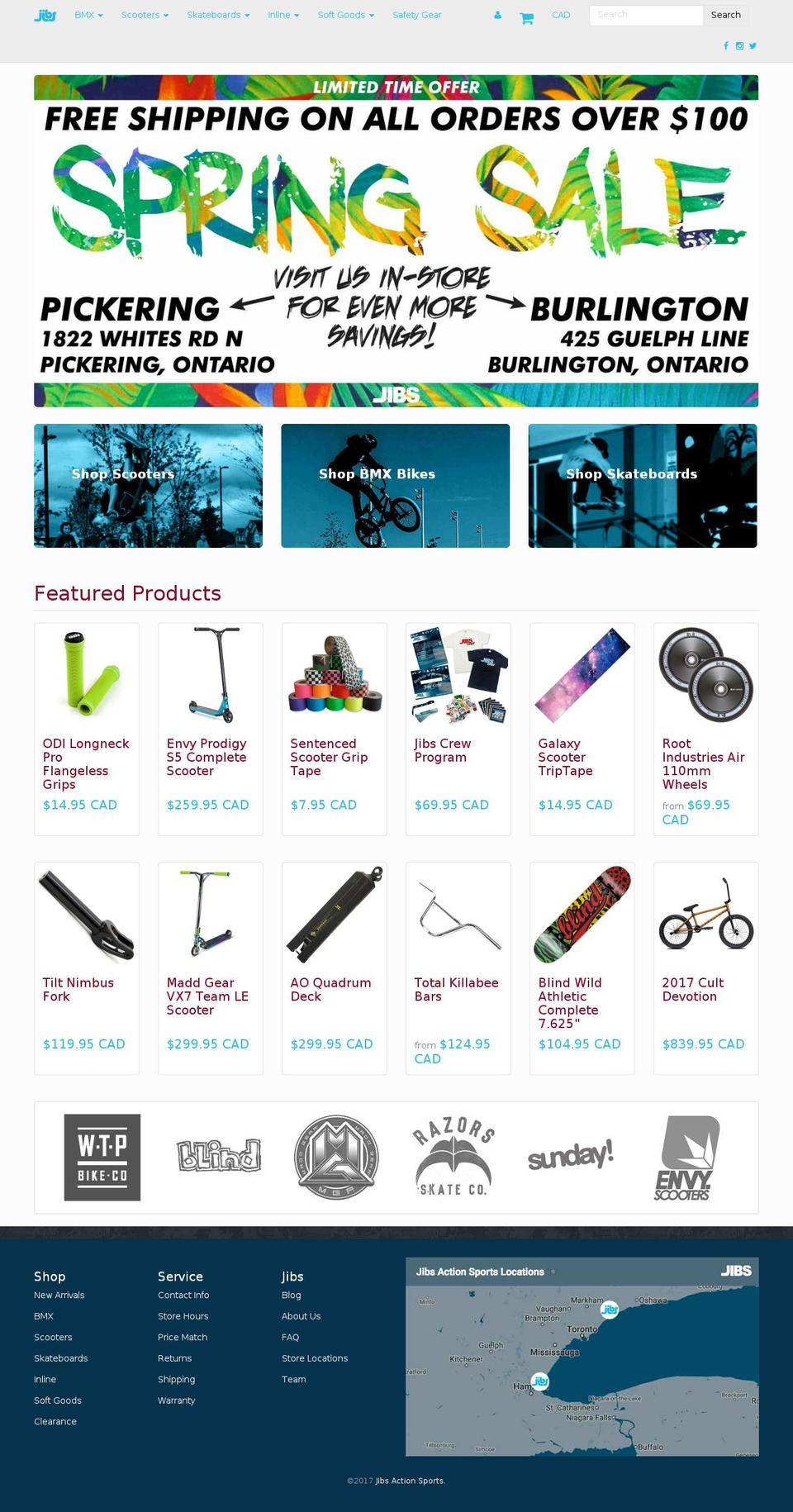 jibsbmx.com shopify website screenshot